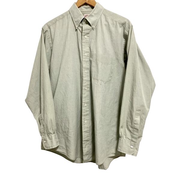 Brooks Brothers Sage Green Long Sleeve Button Down Dress Shirt - Picture 12 of 12